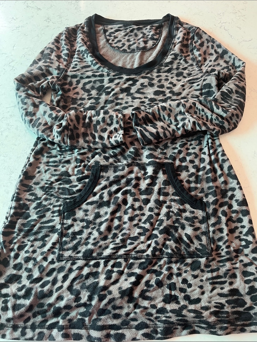 Soma Lounge Top/Dress Long Sleeve Animal Print